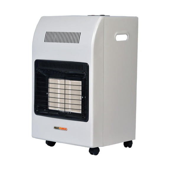 Calentador Calefactor Portatil de Gas LP 3 Radiantes Blanco HG3X Heat Wave