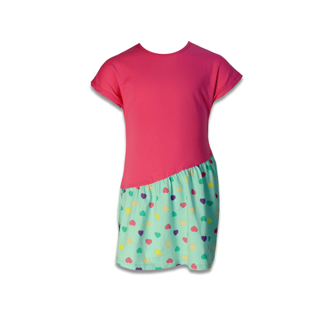 Vestido manga corta para niña