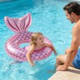 thumbnail image 1 of Mermaids Inflatable Ring For Kids Sequin Glitter Pool Toddler Child Mermaids Tail Summer Floatie, 1 of 6
