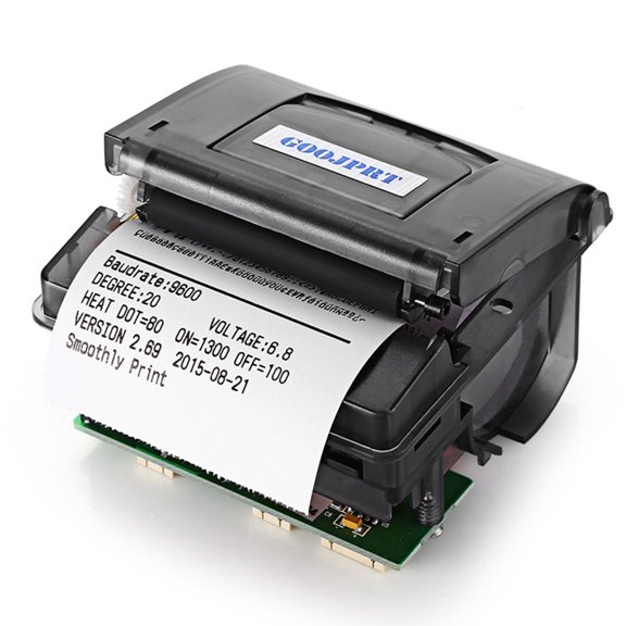 Mini impresora térmica de incorporada de 58 mm RS232 + Interfaz USB Impresión de 60-80 mm / s CUTICAT Impresora térmica integrada