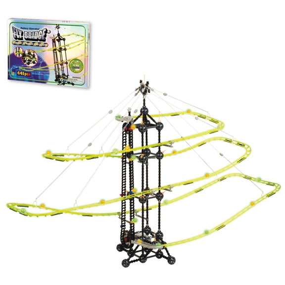 Pista voladora Fluorescente 441 Pzas Toto toys TF-581 Incluye elevador