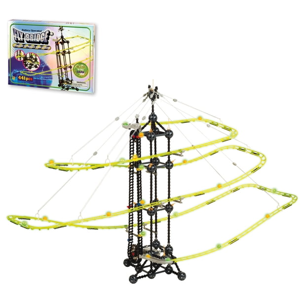Pista voladora Fluorescente 441 Pzas Toto toys TF-581 Incluye elevador