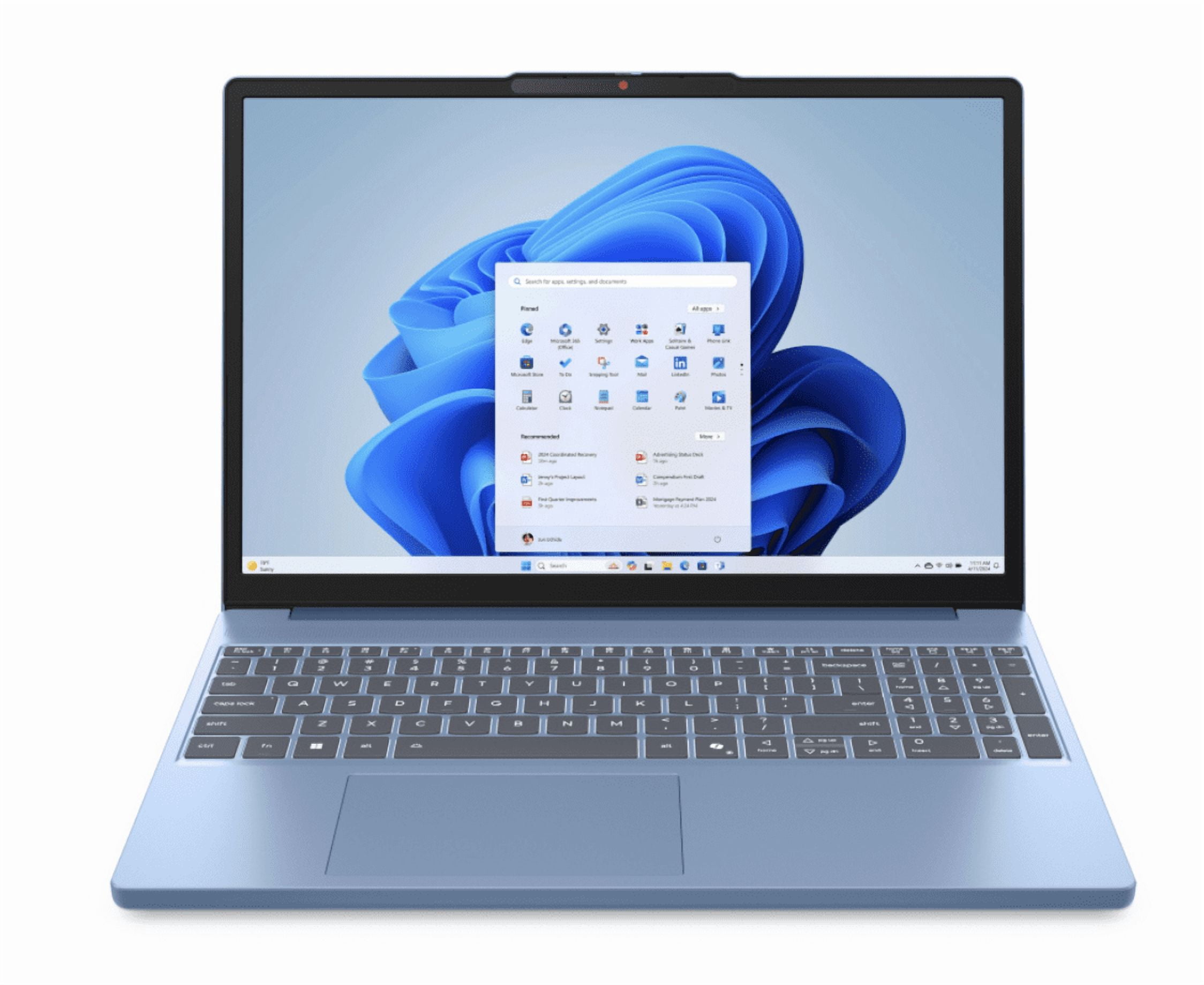 Laptop Lenovo IdeaPad Slim 3 15IRH10 15.3" WUXGA Touch, Intel Core i5-13420H, 16GB DDR5, 512GB SSD, Windows 11 Home, Polar Blue -Teclado: Retroiluminado, Español