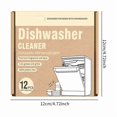 thumbnail image 3 of Kugachren Plastic-Free Dishwasher Cleaner Tablets 12PCS, Powerful Grease and Grime Remover, Fragrance-Free Eco-Friendly Effervescent Cleaning Tablets for Deep Clean, 3 of 6