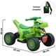 thumbnail image 4 of Montable Eléctrico para Niños Dinosaurio con Luz Música Pedal Acelerador Batería 6V Apto desde 3 Años hasta 25 kg, 4 of 7