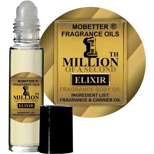 Aceites aromáticos Mobetter Elixir de una millonésima de segundo para hombre, colonia, aceite corporal