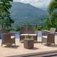 thumbnail image 1 of Sala Exterior Para Jardin Tipo Rattan 4 Puestos Mocca Marca Mq MQ 485-MOC, 1 of 4