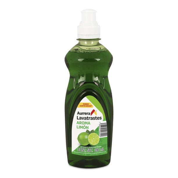 Lavatrastes Líquido Aurrera Limón 390ml
