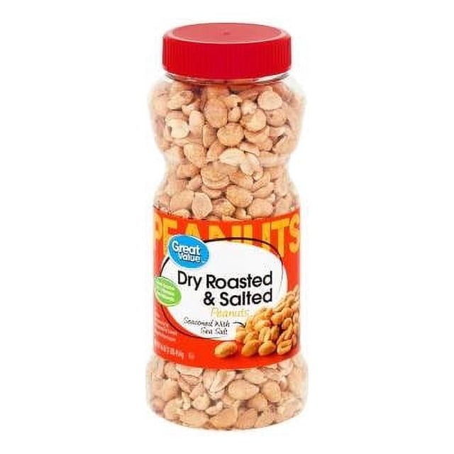 Cacahuates Great Value asados con sal 454 g