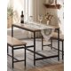 thumbnail image 1 of Juego de Comedor Moderno EKE Life Home Tipo Industrial con Mesa y 2 Bancas para Comedor, Cocina o Departamento, 1 of 8