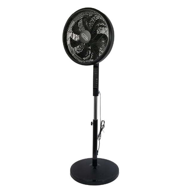 Ventilador de Pedestal 16" Digital IUSA con Control Remoto 3 Velocidades Negro