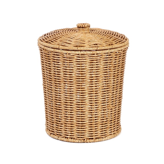 Cesta tejida Cesto para la ropa Cesta de almacenamiento de gran apertura Cesta para la ropa Contenedores Cesta de ratán de imitación para el hogar