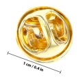 thumbnail image 2 of BESTYASH 50Ud Metal Pin Back Dorado Para Sujeción De Pines En Solapas Y Joyería, 2 of 6