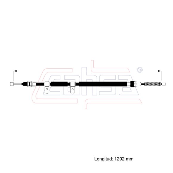 Cable Chicote Freno Trasero Izquierdo Compatible Con Suzuki Carry Furgon 1.3L 1999 2000 2001 2002 2003 2004 2005 2006 2007 2008 2009 2010 2011 2012 Tambor