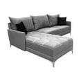 thumbnail image 2 of Sala Esquinera Modular El Bazar Store Caslon Gris Plata 260x180 cm Lino Nacional, 2 of 6