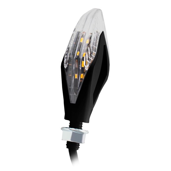 DIRECCIONAL DELANTERA/TRASERA AMULETO ROJO CON LUZ CUARTO MULTICOLOR LED SET 12V