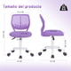 thumbnail image 3 of Silla para Niña, Color Morado, Silla para Escritorio Ergonomica Giratoria HOMEMAKE FURNITURE  Moderno, 3 of 7