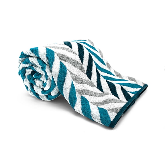 Toalla Medio Baño Jacquard colores varios, 140x70cm - Suave Y Absorbente- Mod. IBIZA-AZUL