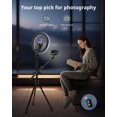 thumbnail image 5 of UBeesize 12 Selfie Ring Light with Stand and Overhead Phone Mount, 62 Foldable Tripod for iPhone with Ringlight, Phone Light for Video Recording,Cooking,Photography,Live Streaming,Tiktok,YouTube, 5 of 5