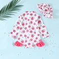 thumbnail image 4 of Odeerbi 0-3 Años Trajes de Baño de Manga Larga Con Gorro de Baño Traje de Baño de Entrenamiento Atlético de Una Pieza Traje de Baño de Surf de Playa, 4 of 7