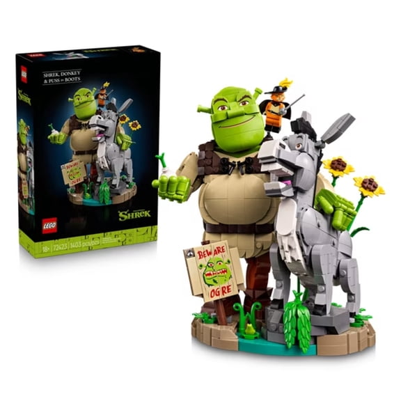 Set LEGO Shrek, Burro y Gato con Botas 72423