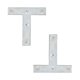 thumbnail image 1 of placa de unión "t" 7.6 x 7.6 cm plata 2 piezas, 1 of 5