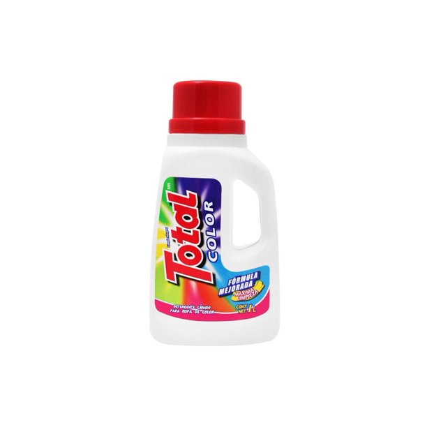 Pack de 12 Detergente Líquido Total Color 1 L | Bodega Aurrera