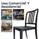 thumbnail image 5 of Fohfurniture FOH Set de 4 Sillas para Jardín y Terraza, Sillas Apilables para Exterior e Interior con Marco de Aluminio, Soporta 220 kg, Sin Montaje, 5 of 8