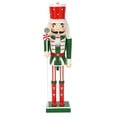 thumbnail image 2 of Adorno navideño de cascanueces, decoración de mesa, figura, estatua, cascanueces de madera C, 2 of 9