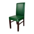 thumbnail image 1 of Billuyoard Viste sillas con estas elegantes fundas para sillas de comedor Protector de silla con funda para silla de comedor de PU Conjuntos de muebles de sala de estar verde, 1 of 6