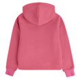 thumbnail image 3 of Sudadera de manga larga con cuello redondo y media cremallera para niñas de 5 a 14 años, sudadera corta de felpa suave y ligera con bolsillo, como se muestra en la imagen, de 5 a 13 años., 3 of 4