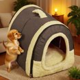 thumbnail image 4 of Cama para perros de interior con funda extraíble y lavable - Cama autocalentable para gatos y perros pequeños | Borde elevado para mayor seguridad y soporte, 4 of 6