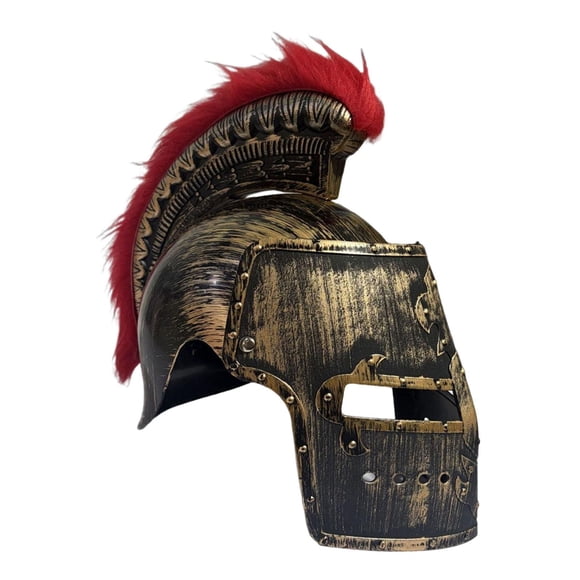 Cascos de guerrero , casco de caballero , regalos de juego de simulación griegos, sombrero medieval, casco de caballero romano para Estilo A