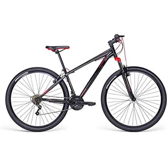 BICICLETA MERCURIO KAIZER MTB NEGRO ROJO R29