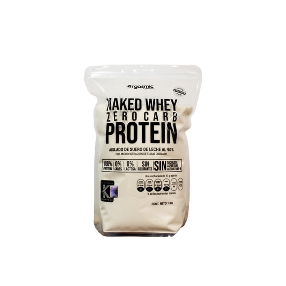 NAKED WHEY ZERO CARB PROTEIN ORGASMIC 1 KG ORGASMIC SUPERFOODS 100% PROTEINA , 0% CARB , 0% LACTOSA