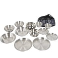 thumbnail image 1 of 12PCS Juego de Vajilla para Exteriores Vajilla PortáTil para Acampar Tour de AutoconduccióN Barbacoa Camping Hogar Comedor  de TazóN, 1 of 1