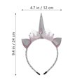 thumbnail image 2 of SOPOTUTU Diadema Decorativa Unicornio En Color Plata Y Cómoda Para Eventos, 2 of 8