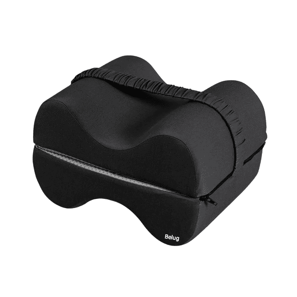 Almohada Belug para Piernas Rodillas Ortopédica Ergonómica Multifunción, Negro