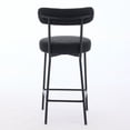 thumbnail image 1 of QinaQin Set de 2 bancos para isla de cocina de 27 pulgadas de altura, sillas para barra con respaldo, estilo industrial moderno para hogar, 1 of 9