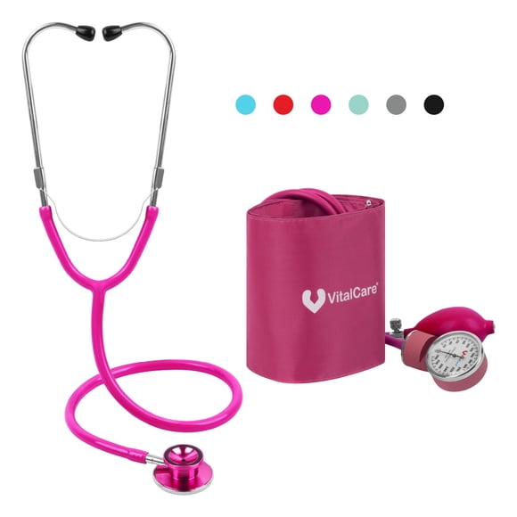 Kit Esfigmomanómetro Aneroide + Estetoscopio Doble VitalCare