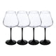 thumbnail image 1 of Set de 4 Copas de Cristal Base Negra - 730ml, 1 of 2