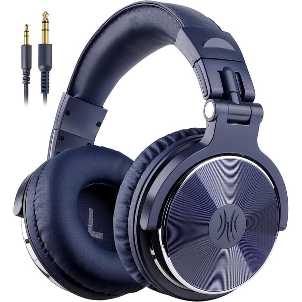 Audífonos OneOdio Over Ear Pro-10 para DJ con cable Azul Marino