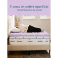 thumbnail image 2 of Lucid - Colchoneta de Memory Foam con Infusión de Lavanda - Sobrecolchón de 5 Zonas de 7.5 cm - Topper para Colchón - Sensación Suave y Acolchada - Alivia Puntos de Presión - Matrimonial, 2 of 8