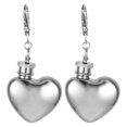 thumbnail image 1 of WORGEOUS Mini frasco de acero inoxidable con forma de corazón, 2 unidades, con llavero, de 1 oz, a prueba de fugas, para hombres y mujeres, ideal para acampar y actividades al aire libre., 1 of 7