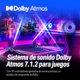 thumbnail image 3 of OXS Thunder Pro Barra de Sonido para Juegos con Altavoz Satellite Inalámbrico, Sistema de Sonido Envolvente 7.1.2 Dolby Atmos, Woofer Incorporado, Personalización de Apps, Efectos RGB, 3 Modos Gamer, 3 of 5