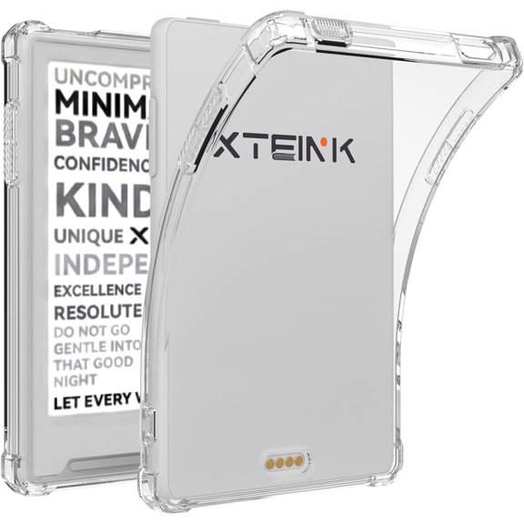 Caweet Funda para lector electrónico XTEINK X4 TPU transparente de 4.3 pulgadas