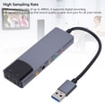 thumbnail image 3 of Tarjeta De Sonido Externa USB, Entrada óptica Y Salida, Compatible Con Múltiples Sistemas, Compatible Con Reducción De Ruido Profesional, Tarjeta De Sonido Externa Para TV, 3 of 7