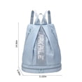 thumbnail image 3 of Mochila de gimnasio para mujer con compartimento para zapatos y bolsillo húmedo, bolsa deportiva impermeable y ligera para viajar, 3 of 8