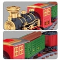 thumbnail image 3 of de trenes navideños para debajo con luces Sonidos Tren navideño alrededor de Navidad con vías grandes de trenes - 220 piezas 220 PCS CUTICAT  Tren Play Playset, 3 of 7