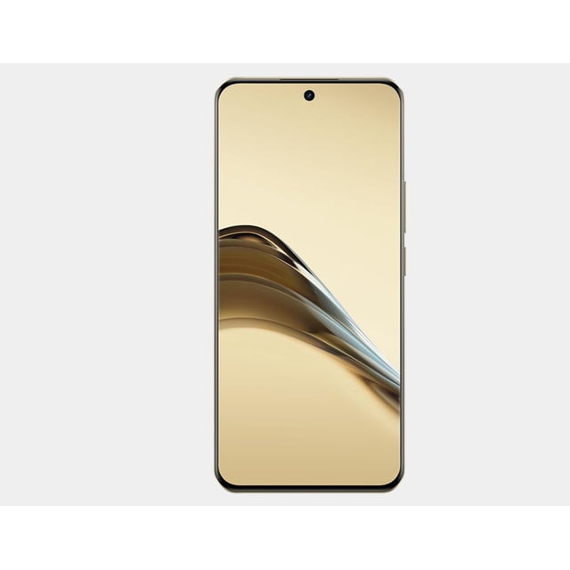 realme 13 pro plus 5g 256gb rom 8gb ram dual sim gsm unlocked - gold Vista frontal centrada del realme 13 Pro+ Monet Gold con pantalla AMOLED de 6.7" FHD+ y biseles delgados, orificio de cámara frontal centrado, marco lateral metálico y fondo en degradado dorado; 5G, 120Hz y doble SIM.